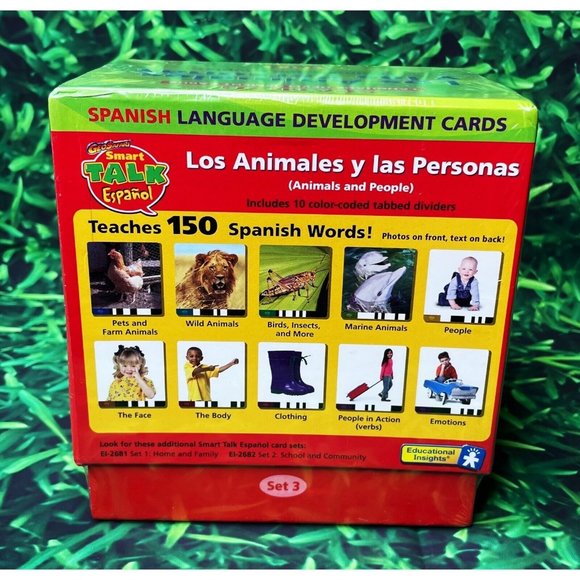 GeoSafari Smart Talk Electronic Learning Game Spanish Development Cards Set 3 - Picture 3 of 5